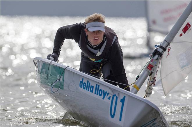 Tom Burton has retaken the Laser class lead in Holland - Delta Lloyd Regatta 2013 © Thom Touw http://www.thomtouw.com